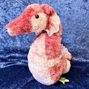 Wild Republic Pink Mauve Striped Seahorse Plush 12 Inch Seahorse Stuffed Animal